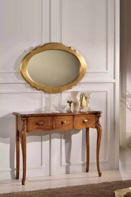 Toaletki konsolowe Brown Stół Sypialnia Meble Drewno luksusowy design