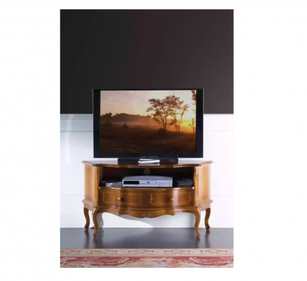 Klasyczny luksusowy kredens designerski stojak na szuflady TV w kolorze brązowym Drewno