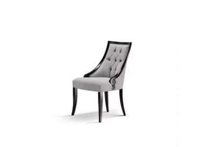 Krzesło Luxury Meble Salon jadalnia Drewno Meble Szary Fotel Nowość