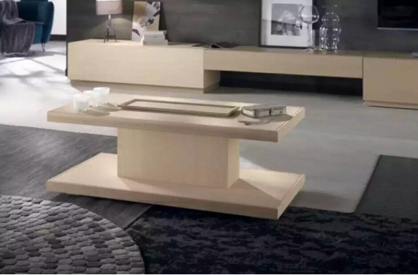 Klasyczny luksusowy designerski stolik kawowy do salonu, stolik boczny Drewno