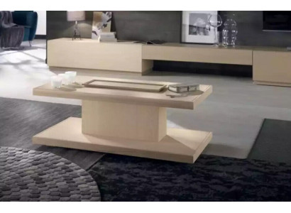 Klasyczny luksusowy designerski stolik kawowy do salonu, stolik boczny Drewno