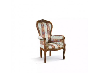 Fotel 1 miejsce do siedzenia Sofy Siedziba Materiał Pokój dzienny Włókienniczy Luxury Meble Single Seater