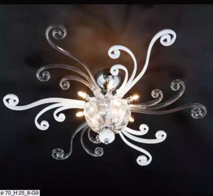 Luksusowy żyrandol sufitowy Biały żyrandol Lampa sufitowa żyrandol kryształ Lampa