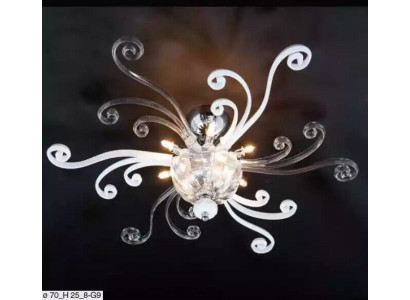 Luksusowy żyrandol sufitowy Biały żyrandol Lampa sufitowa żyrandol kryształ Lampa