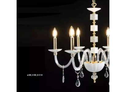 Wiszący żyrandol Biały kryształ żyrandol Luksusowe lampy żyrandol Lampa