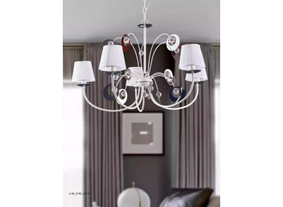 Luksusowe 4x Lampy żyrandol Lampa sufitowa Art Deco Biały Nowość