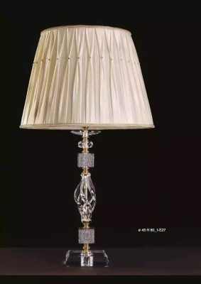 Luksusowa lampa stołowa Lampa stylowa beżowa lampa stołowa Tabela kryształ new