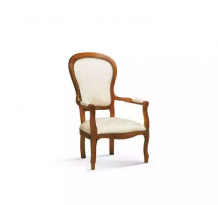 Krzesło 1 miejsce siedzące Włókienniczy Lounge Luxury Podkładka Relaks Meble Design Couch