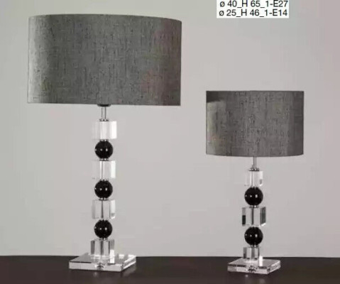 Klasyczna lampka nocna szara lampa stołowa luksusowa lampa stołowa Lampa