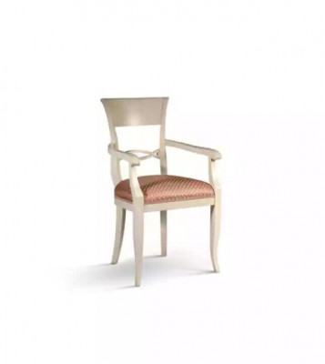 Krzesło z Podłokietnik Brown Design Salon Podkładka jadalnia Drewno Nowe