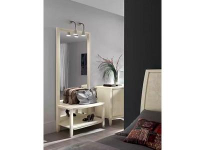 Lustro stojące Design Lustro włoska Sypialnia Drewno Stojak Ściana