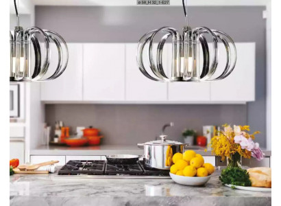 Wiszący Żyrandol Szary Luksusowy żyrandol Nowa Lampa sufitowa Nowoczesna Lampa