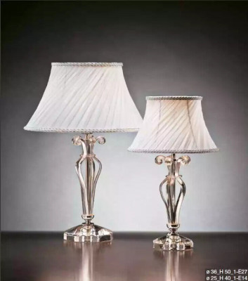 Klasyczna Biała Lampa Stołowa Żyrandol Styl Kryształowa Lampa Podłogowa Nowość
