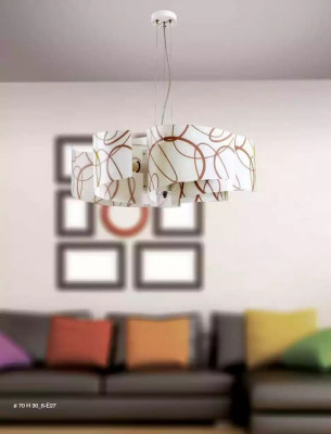 żyrandol Styl Współczesna Lampa sufitowa Biała Piękna Lampa