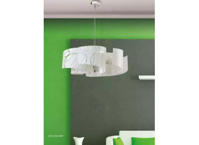 Stylowy żyrandol Nowoczesny Biały Żyrandol Wiszący z 6x Lampy
