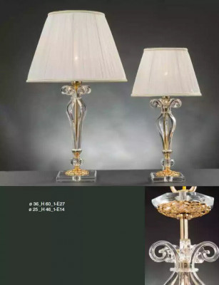 Lampa stołowa Tabela Lampa Leuchten kryształ Lampy Antyk Stil Lampa