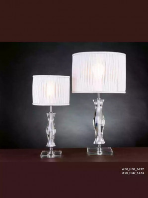 Lampa kryształowa Lampa stołowa Biała stojąca Stolik nocny Nowe Biurko