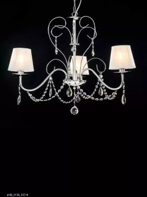Luksusowy kryształowy żyrandol wiszący Stylowy żyrandol sufitowy 3x Lampy