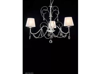 Luksusowy kryształowy żyrandol wiszący Stylowy żyrandol sufitowy 3x Lampy