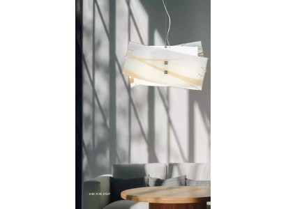 Stylowa Lampa sufitowa Nowoczesny biały żyrandol wiszący z 2x Lampy
