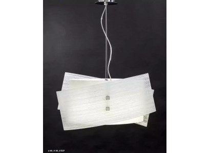 Nowoczesny żyrandol wiszący w kolorze białym z 2x Lampy Stylowa Lampa sufitowa