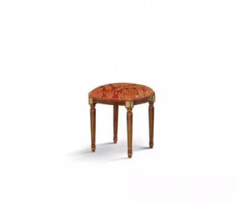 Stołek Fotel Design Podkładka Podnóżek Klasyczny Włókienniczy Nowy Ottoman