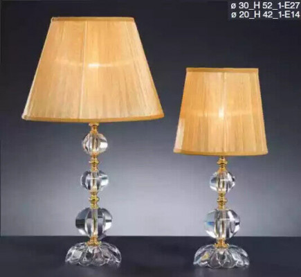 Nowoczesna kryształowa lampa podłogowa luksusowa lampa stołowa Biurko Design Lampa