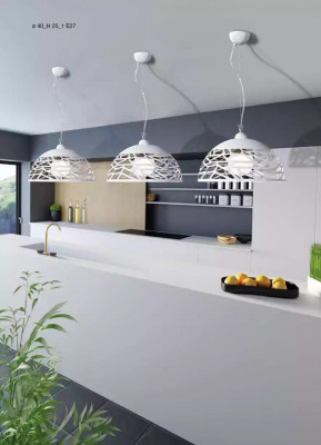 Żyrandol sufitowy wiszący biały żyrandol Oświetlenie Lampa jadalnia