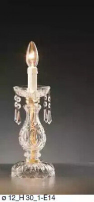 Stylowa lampa stołowa w stylu Antyk urządzająca luksusową świecę kryształową