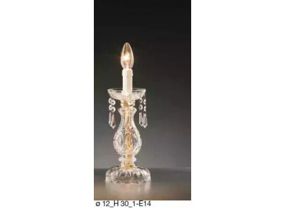 Stylowa lampa stołowa w stylu Antyk urządzająca luksusową świecę kryształową