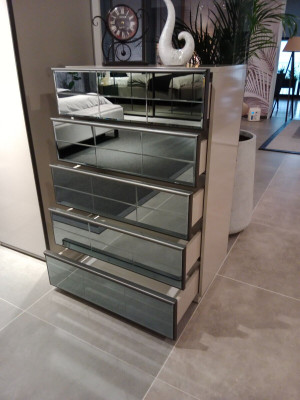 Kredens Szkło Komody Szafa Nowoczesny kredens Sypialnia Loft Nowy