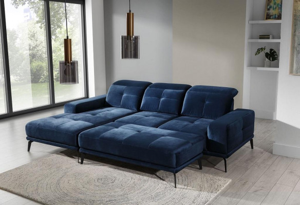L Shape Narożnikowa kanapa Materiał Siedziba Ustaw Projektant Żywy krajobraz Włókienniczy Sofa Nowość