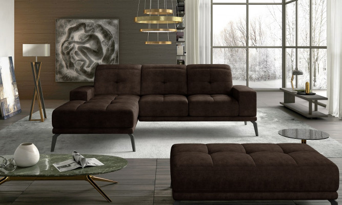 L Shape Narożnikowa kanapa Materiał Siedziba Ustaw Projektant Żywy krajobraz Włókienniczy Sofa Nowość