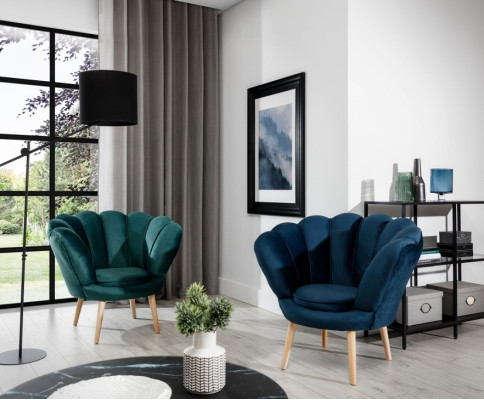 Fotel Club Lounge Krzesło Podkładka Sofa 1 miejsce siedzące Relaks TV Green