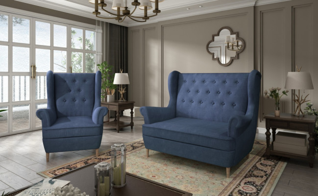 Chesterfield Couch Podkładka 2+1 miejsce do siedzenia Meble tapicerowane Couches Zestaw sofowy Sofy