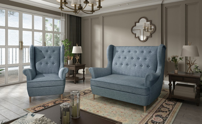 Chesterfield Couch Podkładka 2+1 miejsce do siedzenia Meble tapicerowane Couches Zestaw sofowy Sofy