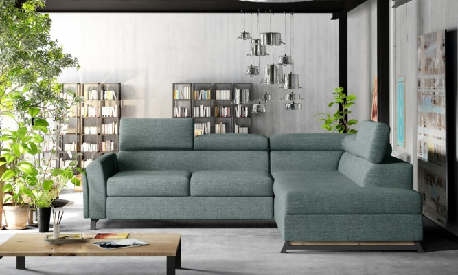 Designerska Sofa Kanapa Narożnikowa kanapa Włókienniczy Podkładka Ustawić Żywy krajobraz L-Shape Material