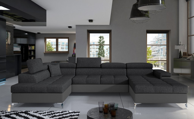 Materiał Kształt U Couch Żywy krajobraz Narożnikowa kanapa Ustawić Design Modern Sofa Modern New