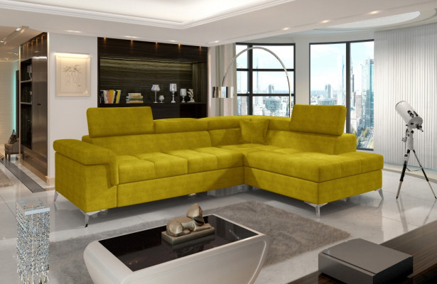 Narożnikowa kanapa Sofa w kształcie litery L Podkładka rozkładana sofa Włókiennicza Funkcja łóżka Włókienniczego