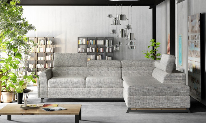 Designerska Sofa Kanapa Narożnikowa kanapa Włókienniczy Podkładka Ustawić Żywy krajobraz L-Shape Material