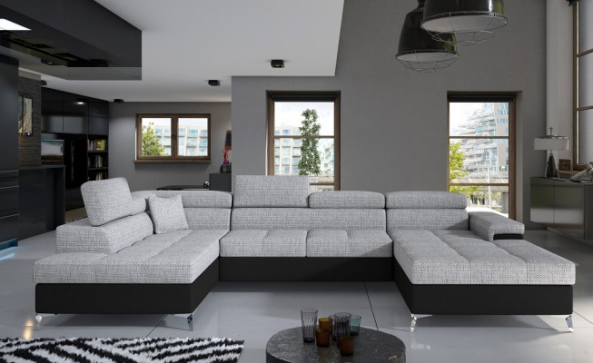 Materiał Kształt U Couch Żywy krajobraz Narożnikowa kanapa Ustawić Design Modern Sofa Modern New
