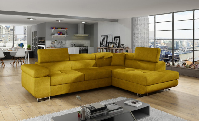 Narożnik Materiał Narożnikowa kanapa Sofa w kształcie litery L Couch Design Couch Podkładka Włókienniczy Modern Włókienniczy