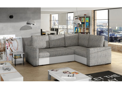 Design Narożnikowa kanapa rozkładana Funkcja łóżka Couch Skóra Podkładka Włókienniczy Sofy Nowy 1469