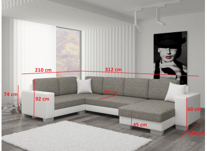 Żywy krajobraz Narożnikowa kanapa Sofa Kanapa Podkładka Włókienniczy Narożnik Włókienniczy Materiał Ustawić Nowy