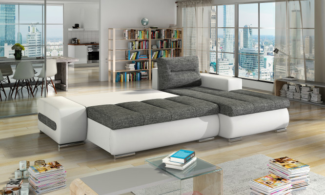 Design Narożnikowa kanapa Ottavio Funkcja bed Couch Żywy krajobraz Sofas Sleep Sofa