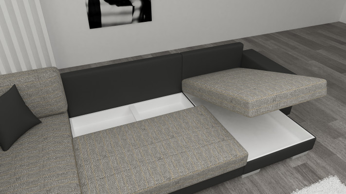 Żywy krajobraz Narożnikowa kanapa Sofa Kanapa Podkładka Włókienniczy Narożnik Włókienniczy Materiał Ustawić Nowy