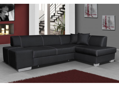 Design Narożnikowa kanapa Sofa rozkładana Funkcja łóżka Sofa Sofy Skóra Włókienniczy Podkładka Nowość