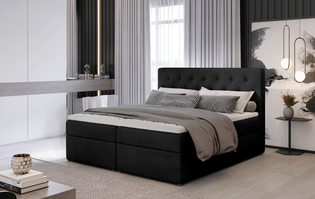 Łóżko Podkładka Design Luksusowe łóżko hotelowe Małżeństwo 180x200cm Sleep Pokój Materiał