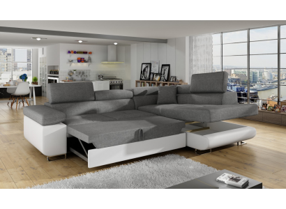 Klasyczny Design Narożnikowa kanapa Sofa Kanapy Funkcja łóżka Couch Podkładka Włókienniczy Sofy