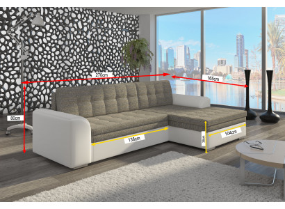 Design Sofa Rozkładana Sofa Podkładka Salon Narożnikowa kanapa Kanapa Tekstl Materiał